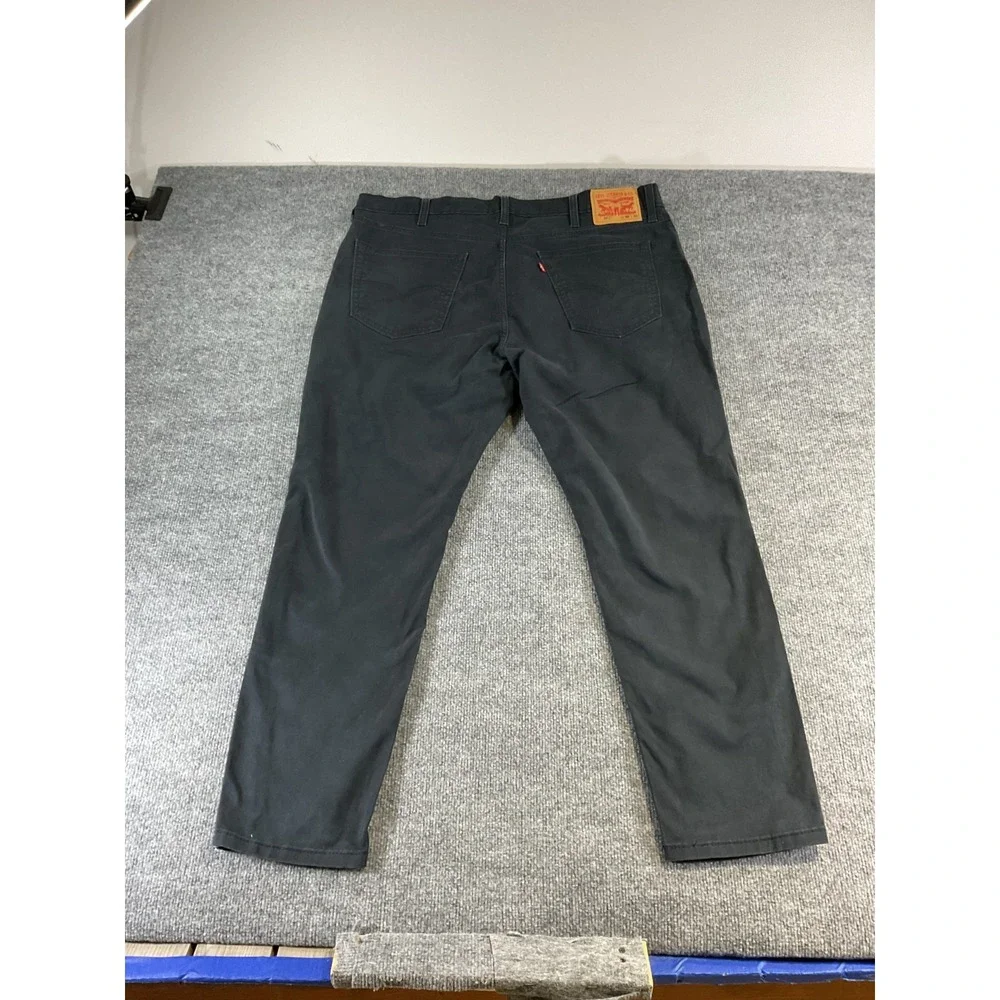 Levis 541 Athletic Fit Jeans Mens 40x30 Black Stretch Tapered Denim Pants Casual